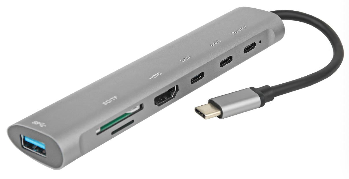 USB 3.2 Gen 1 Type C Multi Hub 7 In 1 D2359C