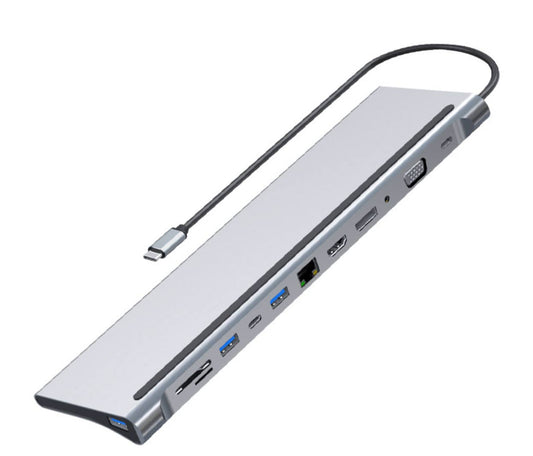 USB 3.1 Type C 13 In 1 Laptop Docking Station Hub D2363B