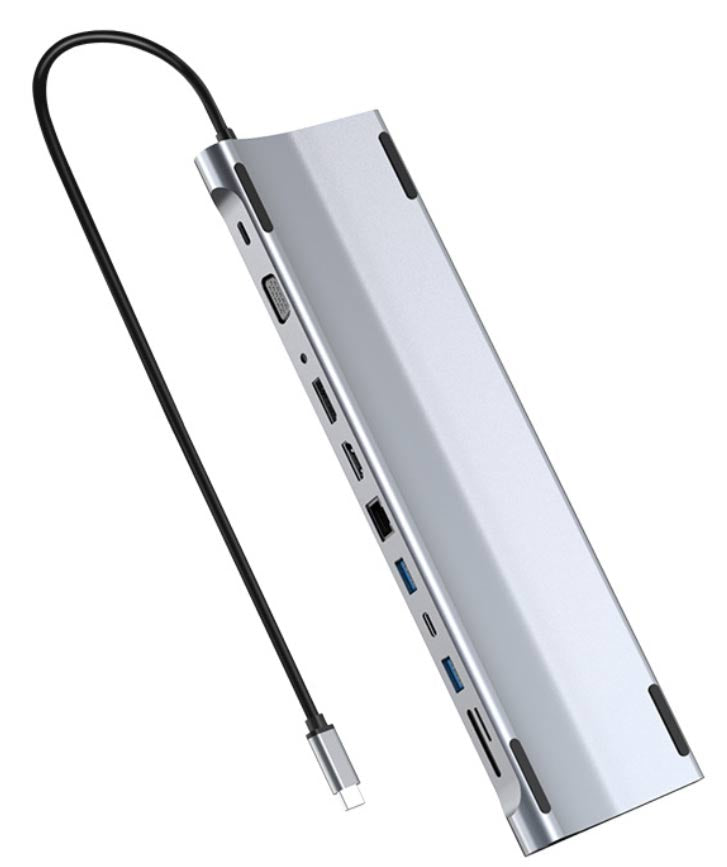 USB 3.1 Type C 13 In 1 Laptop Docking Station Hub D2363B