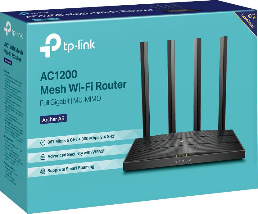 Networking Wireless MU-MIMO Gigabit Router ARCHER A6 AC1200 D4333