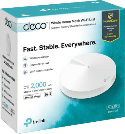 Networking Deco M5 Whole-Home Mesh Wi-Fi Router System - Single Unit D4346