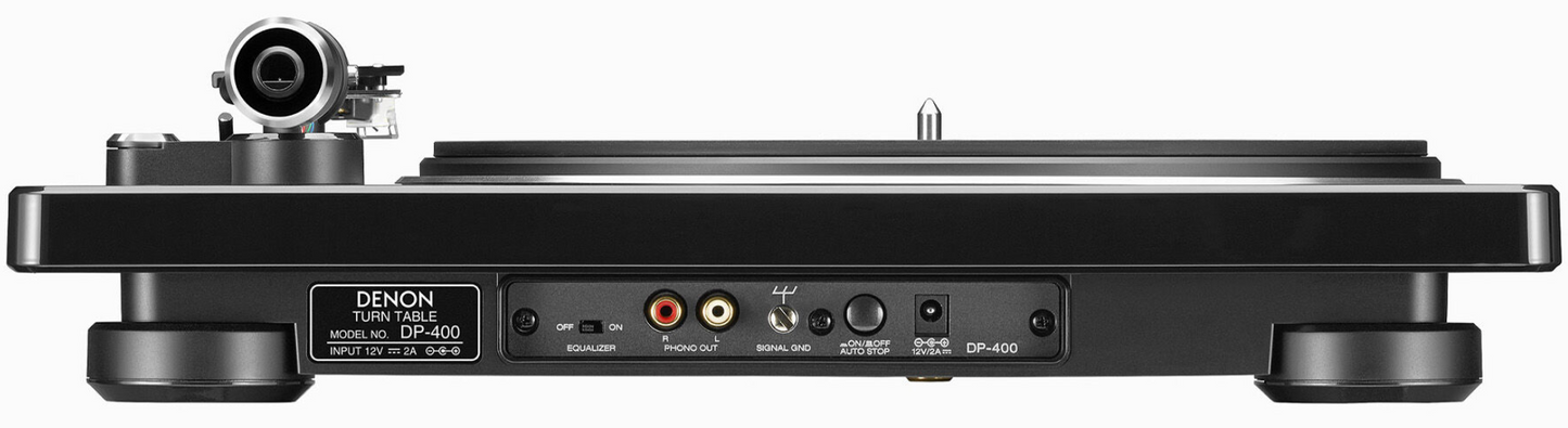 Denon Turntable 33/45/78 Auto Sensor Auto Lift End Blk DP400BKEM