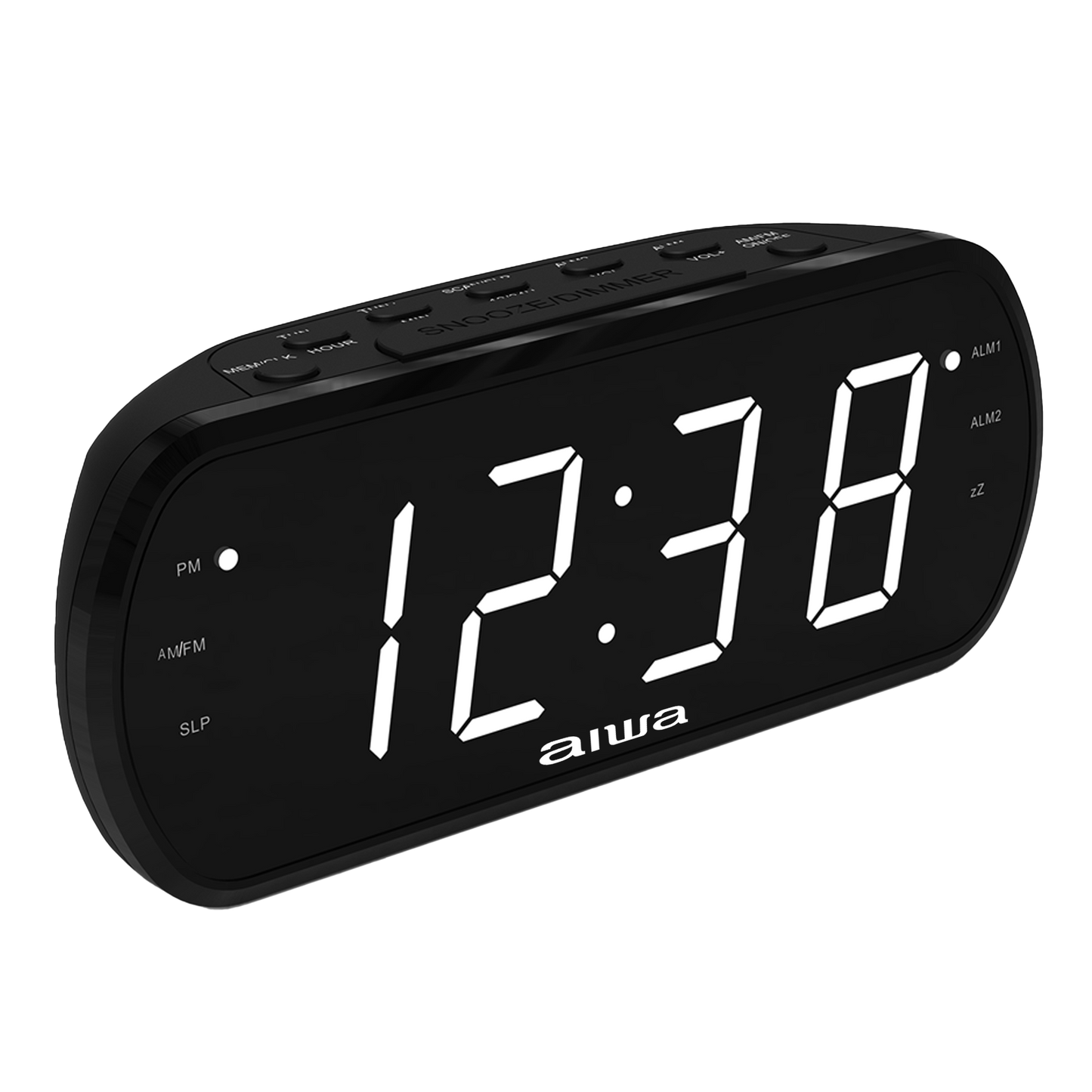 AIWA Large Display Alarm Clock AM/FM Radio AWT2
