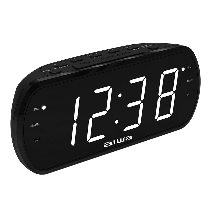 AIWA Large Display Alarm Clock AM/FM Radio AWT2