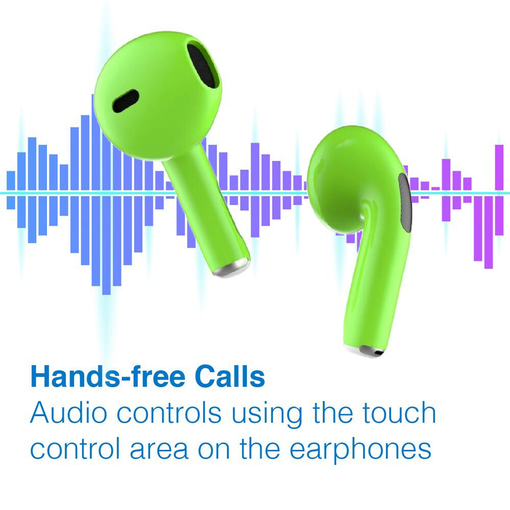 Headphones Laser TWS Earphones Glow In Dark Green EPS-KTWSGO-GN