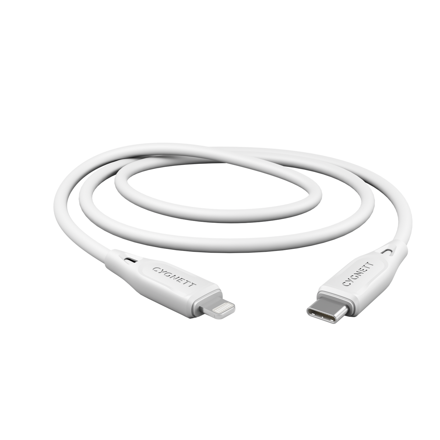 Cygnett Essentials Lightning To USB-C Cable White 2m CY4698PCCCL