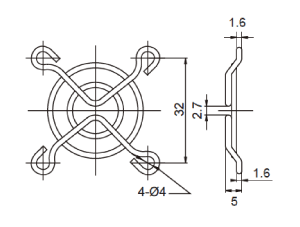 Fan Guard Metal 40mm F0012