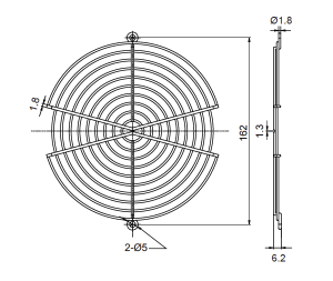 Fan Guard Metal 171mm F1062
