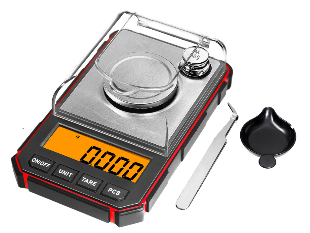 Fuzion Scales - High Precision Scale - 0.001 grams x 50 grams Red FSNHPRED50-01