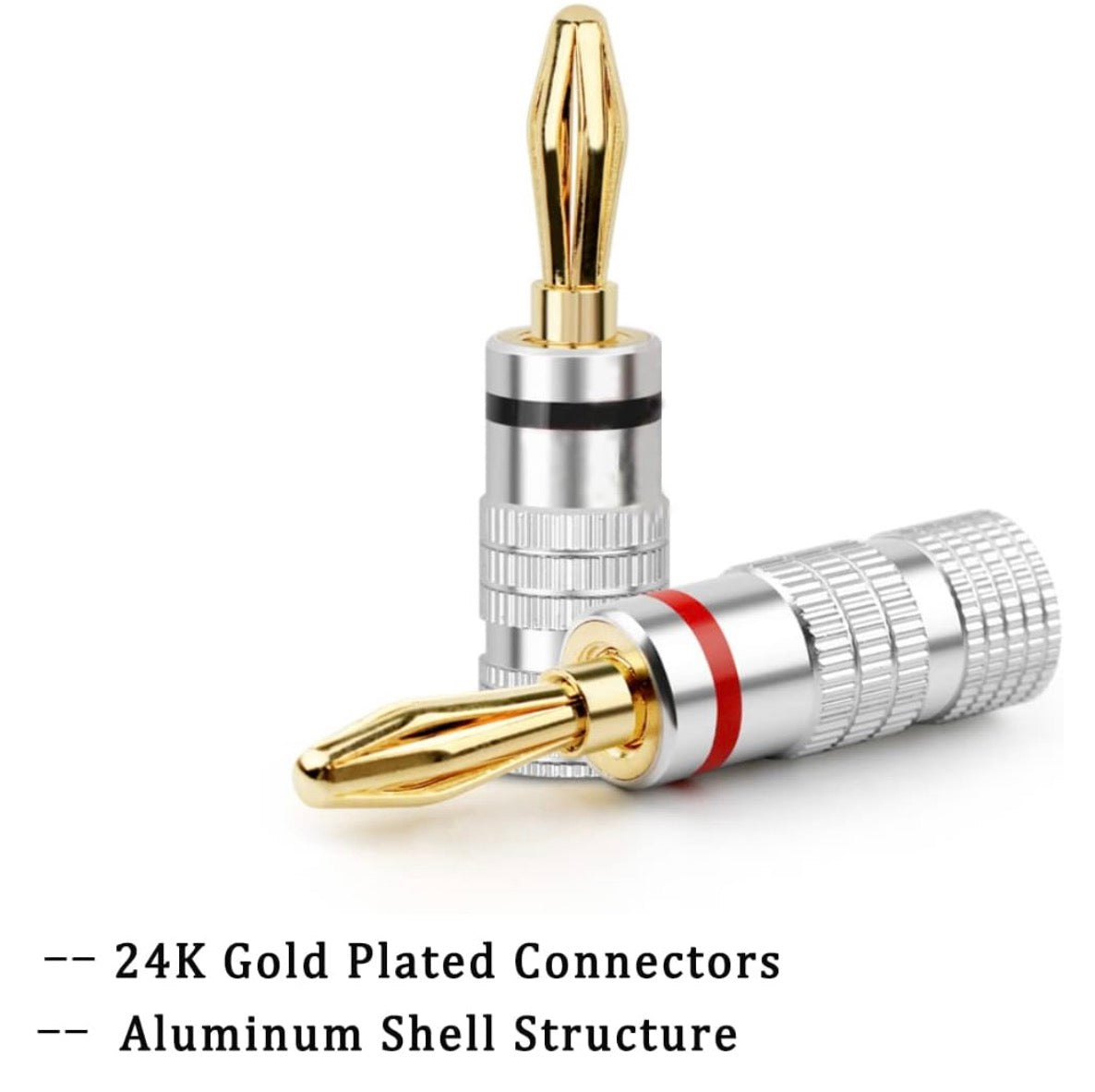 Banana Plug 24k Gold Plated Screw Red LX197063/R