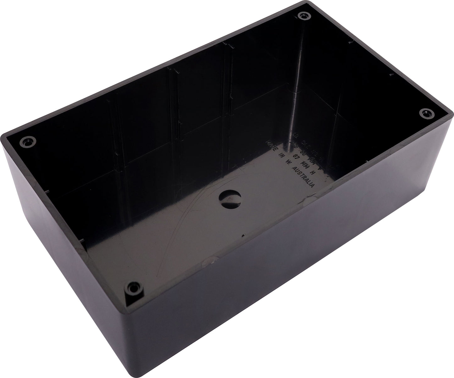 Enclosures & Boxes UB1 (157Lx95Wx53Hmm) ABS Jiffy Box Black H0201