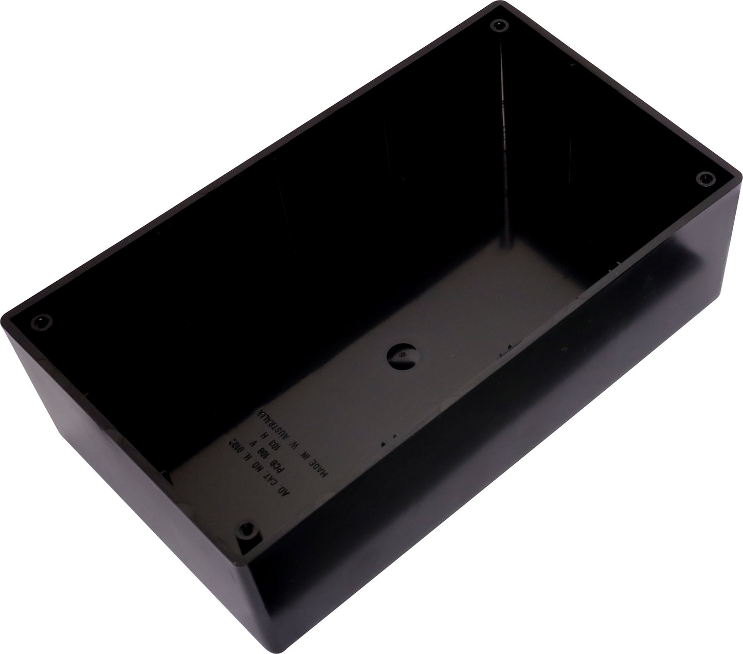Enclosures & Boxes UB2 (197Lx112Wx63Hmm) ABS Jiffy Box Black H0202