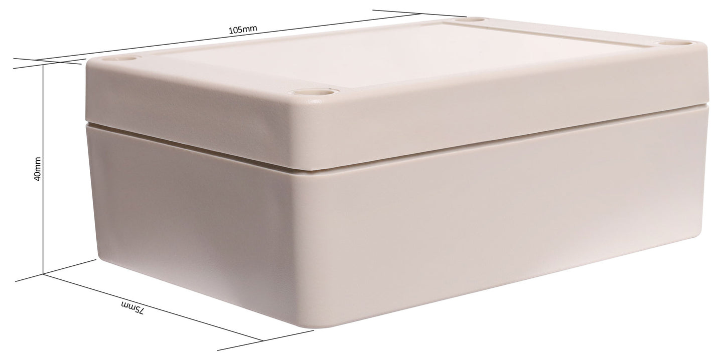 Enclosures & Boxes 105Lx75Wx40Hmm IP65 Sealed ABS Enclosure H0301