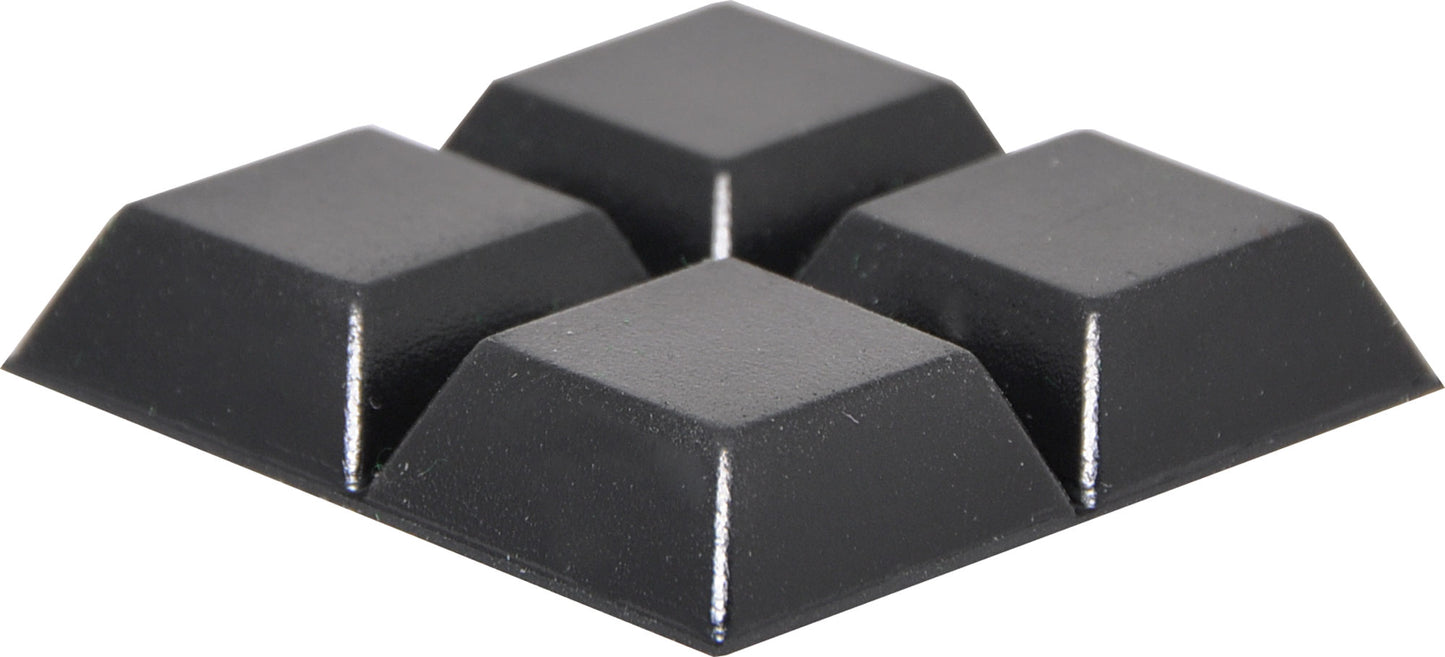 Feet 20mm Square Adhesive Rubber Pk 100 H0952