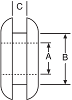 Cable Grommet 9.5mm Rubber Grommet Pk 1000 H1459