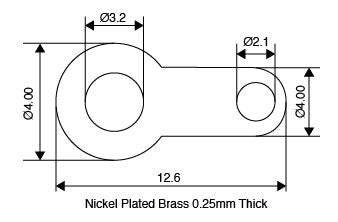 Crimps & Lugs 3.2mm Solderlugs Pk 100 H1504