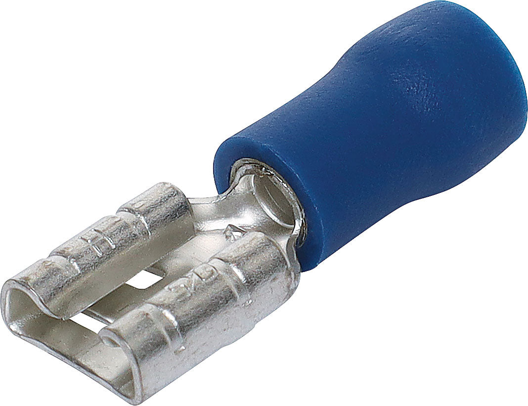 Crimps & Lugs Spade Crimp Female Half Insulated 6.3mm Blue Pk 1000 H1808A