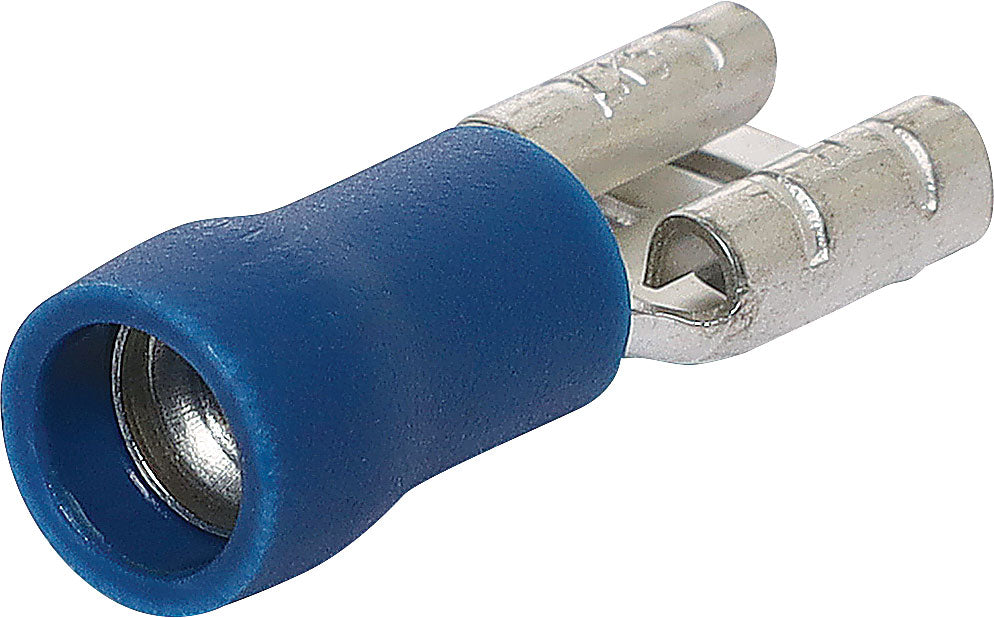 Crimps & Lugs Spade Crimp Female Half Insulated 6.3mm Blue Pk 1000 H1808A