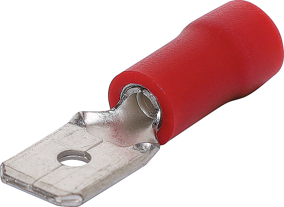 Crimps & Lugs Spade Crimp Male Red 6.3mm Pk 10 H2021B