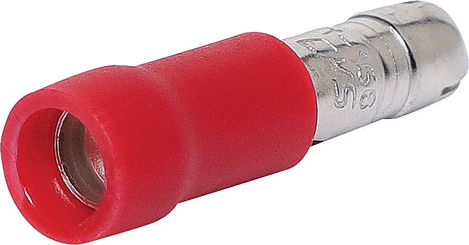 Crimps & Lugs 4mm Male Bullet Crimp Red Pk 100 H2152B