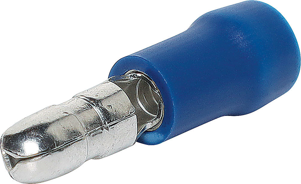 Crimps & Lugs 4mm Male Bullet Crimp Blue Pk 10 H2156B