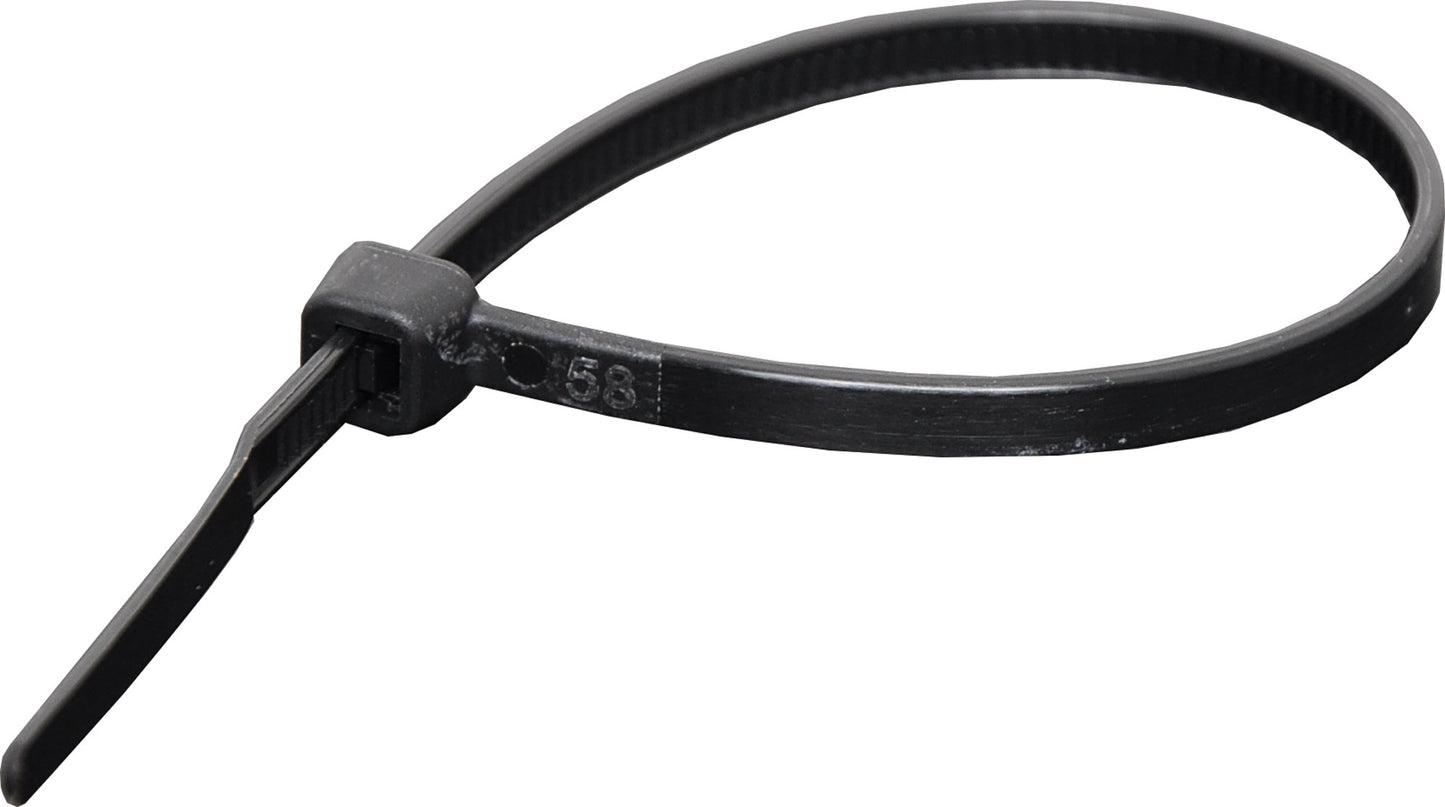 Cable Ties 150mm x 3.5mm UV Resistant Nylon Black Pk 100 H4034A