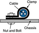 Cable Management 9.5mm P-Clip Cable Clamp Pk 10 H4221A