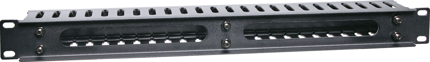 Rack Panel 1U Enclosed Cable Hanger 19" H4606