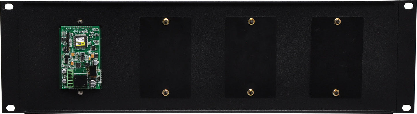 Rack Mount Panel 3U 4 x Wall Plate 19" H5157