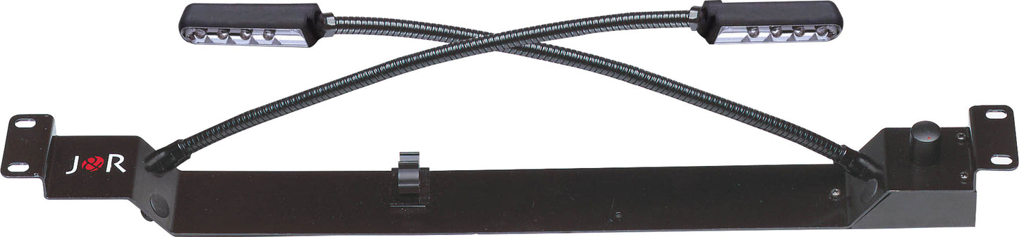 Gooseneck LED Lamp Rack Panel 1U 19" Dual H5195