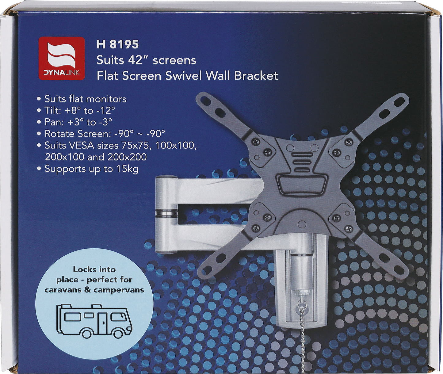 TV Bracket 26-42" Articulated Locking Caravan H8195
