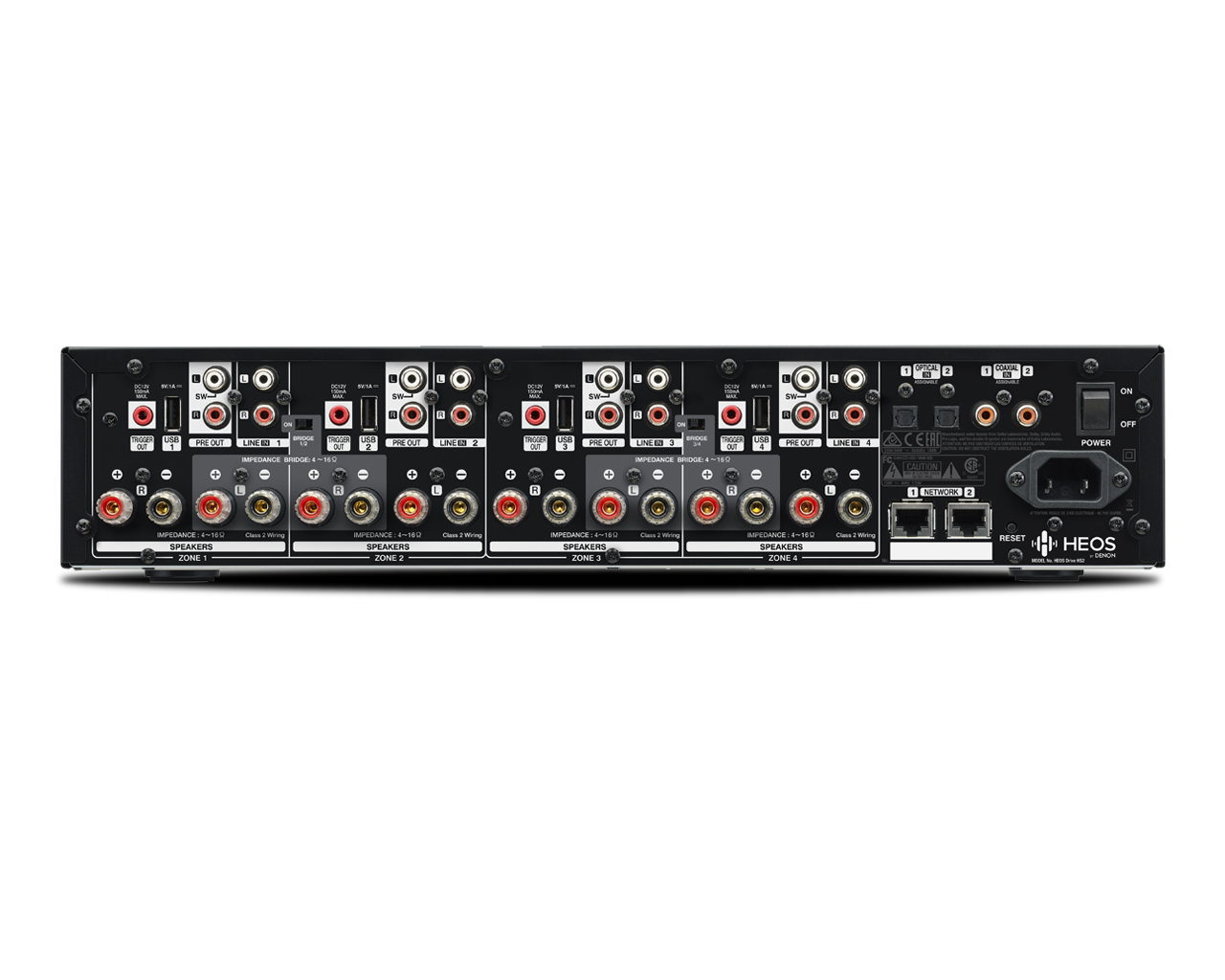 Heos Amplifier 4 Zone 8x60w Bridge Mode HEOSDRIVEHS2
