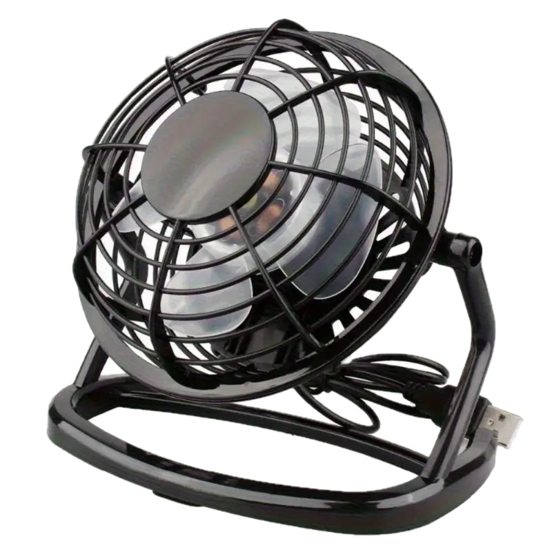 Fan USB Desk With 360 Adjustable Settings - Black HG4097136