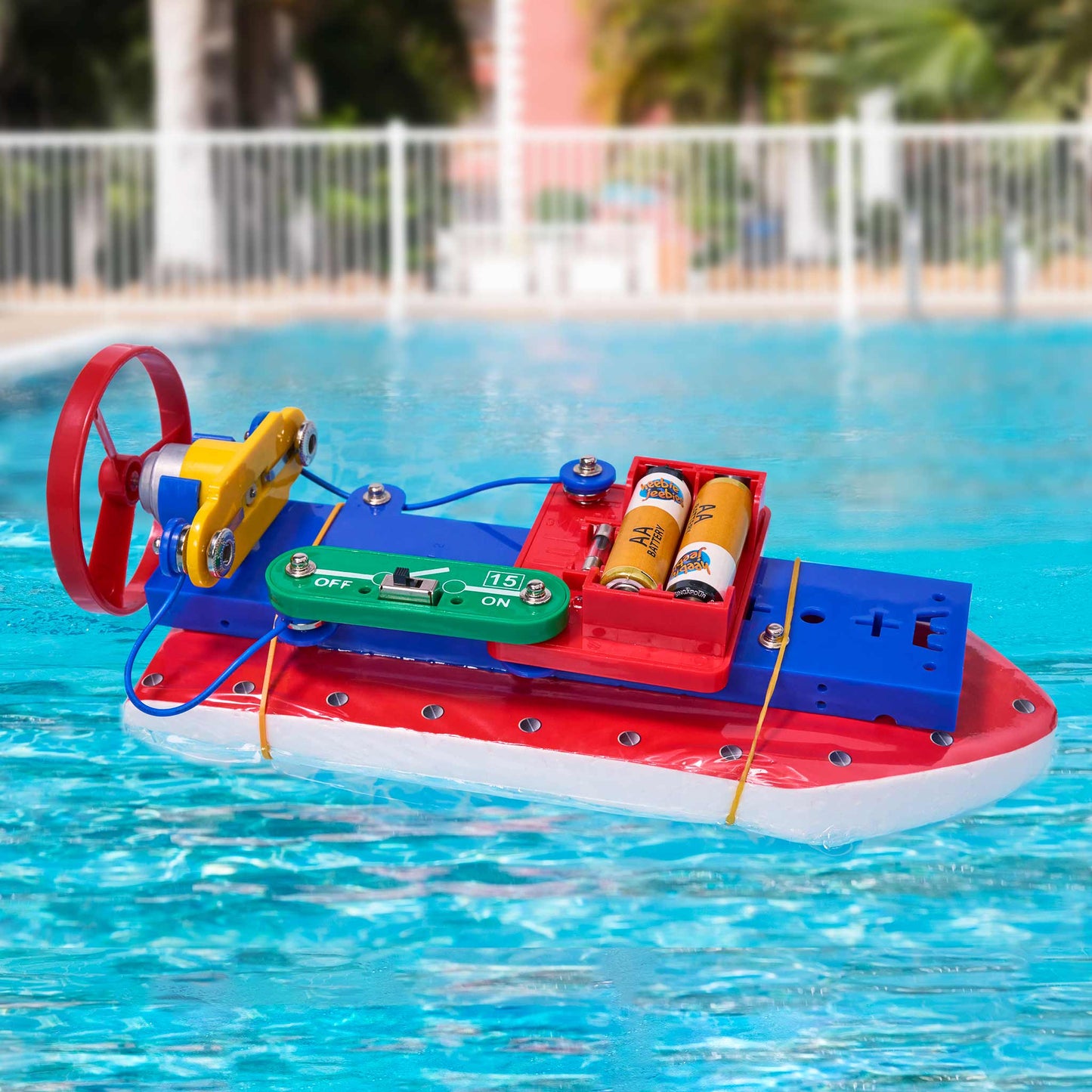 HEEBIE JEEBIES Clip Circuit Small Airboat | Electronic Boat Kit HJ-0030