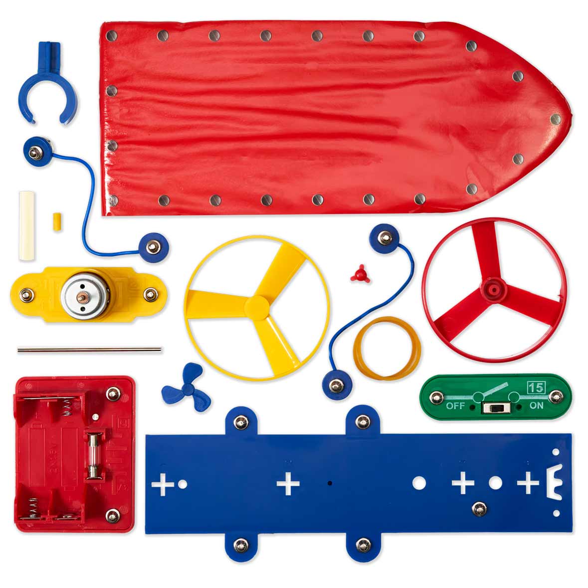 HEEBIE JEEBIES Clip Circuit Small Airboat | Electronic Boat Kit HJ-0030