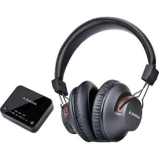 Headphones Avantree Headphones Bluetooth APTX-LL Low Latency HT4189BLK