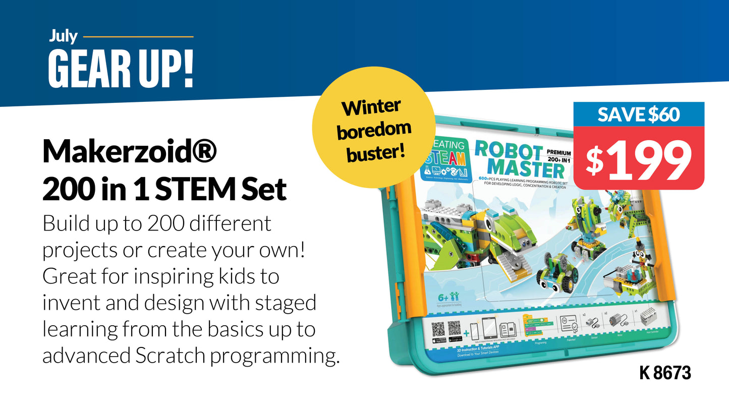 Makerzoid Robot Master Premium Set 200 In 1 Learning Kit K8673