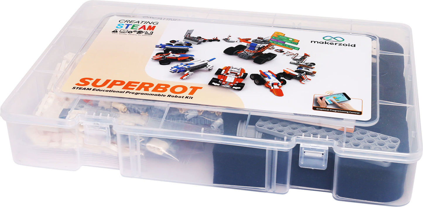 Educational Electronics Makerzoid Superbot Set 26 In 1 Learning Kit K8670