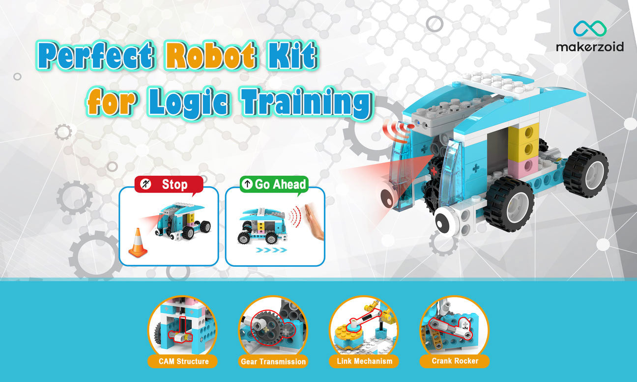 Educational Electronics Makerzoid Smart Robot Set 72 In 1 Learning Kit K8671