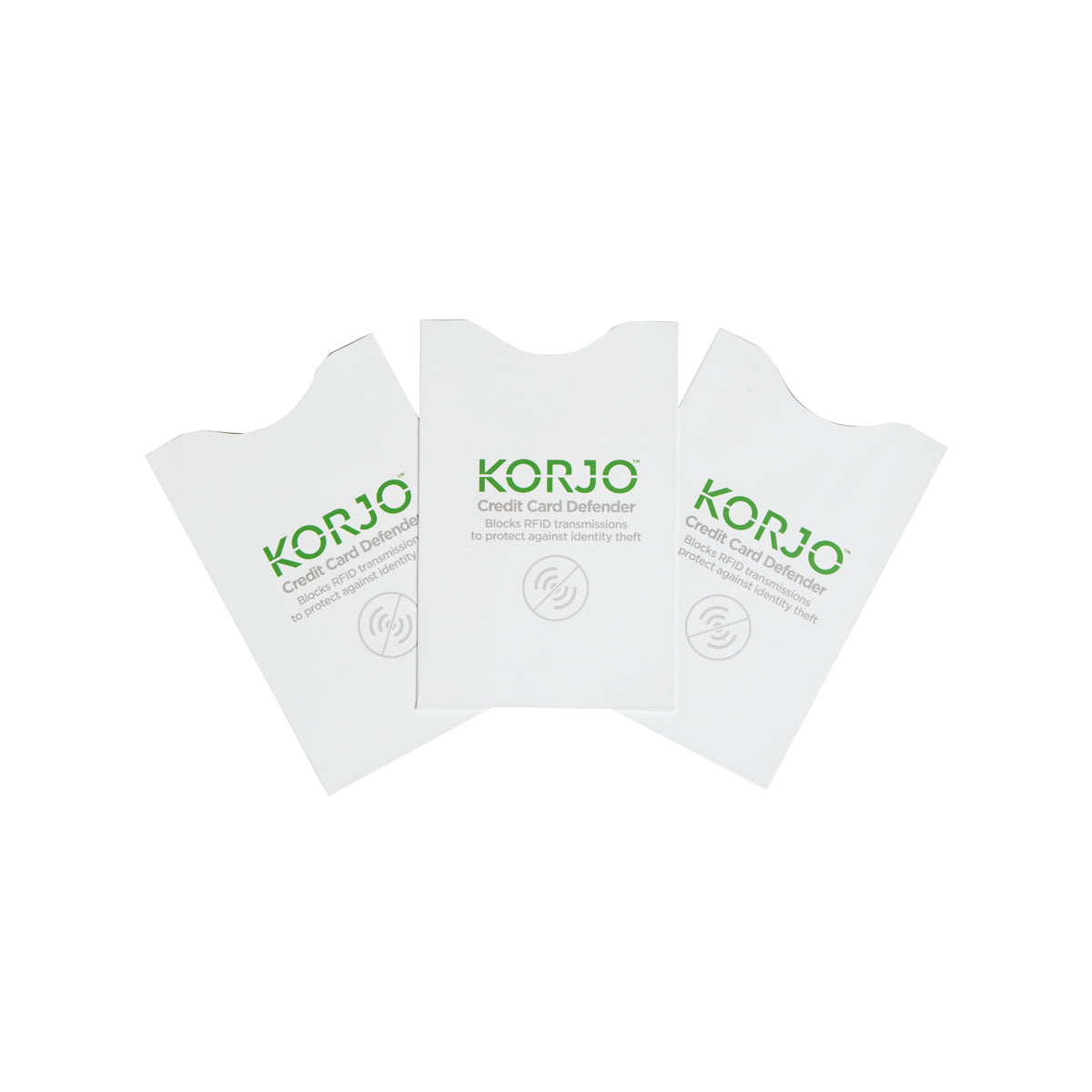 Korjo RFID Credit Card Defender 3Pk RFIDCC3