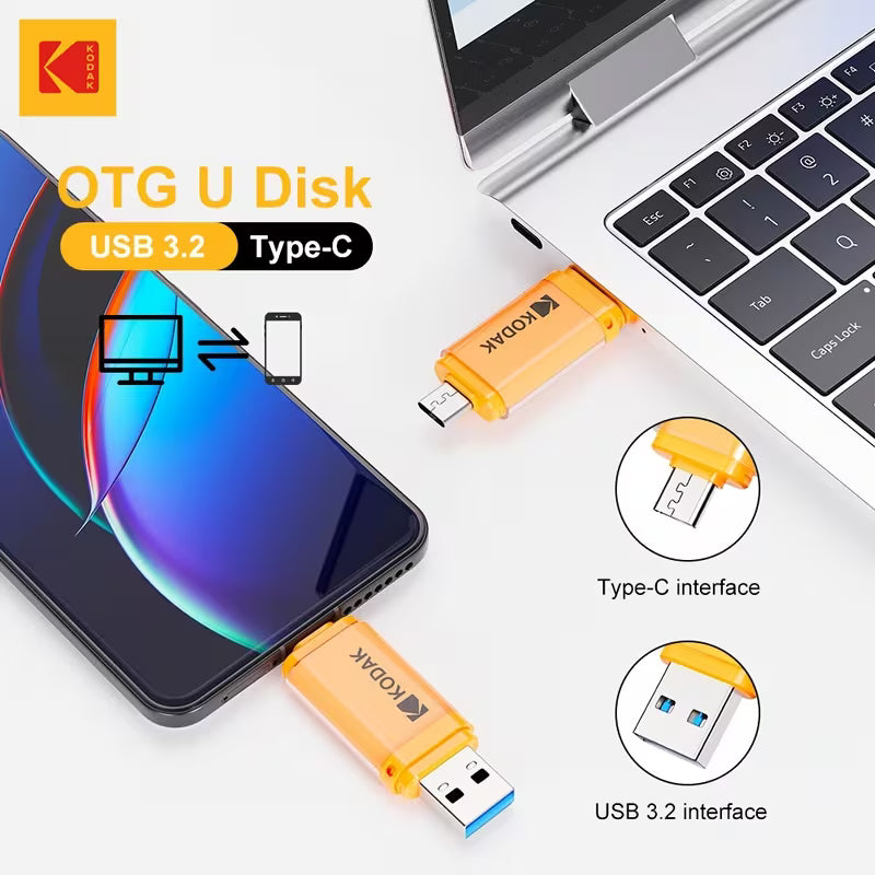 Kodak 64GB Type-C+USB3.2 Dual Interface Flash Drive T28M076Q10964W