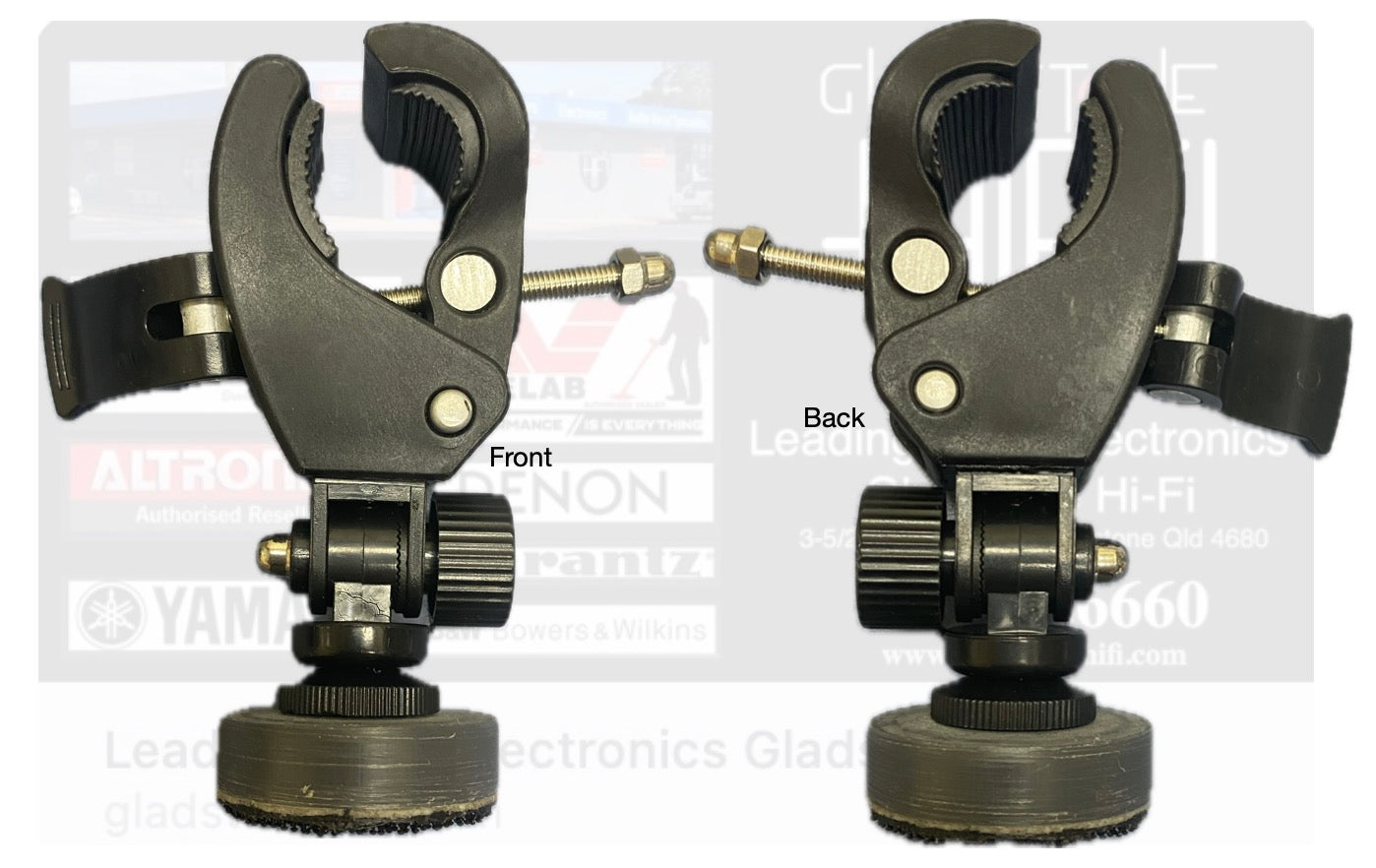 Lucky Knuckle Speaker Holder Round Shart Clamp Universal (LKSPKHLDRND)