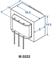 Audio Transformers 3k Ohm / 3k Ohm Audio Coupling Transformer M0222