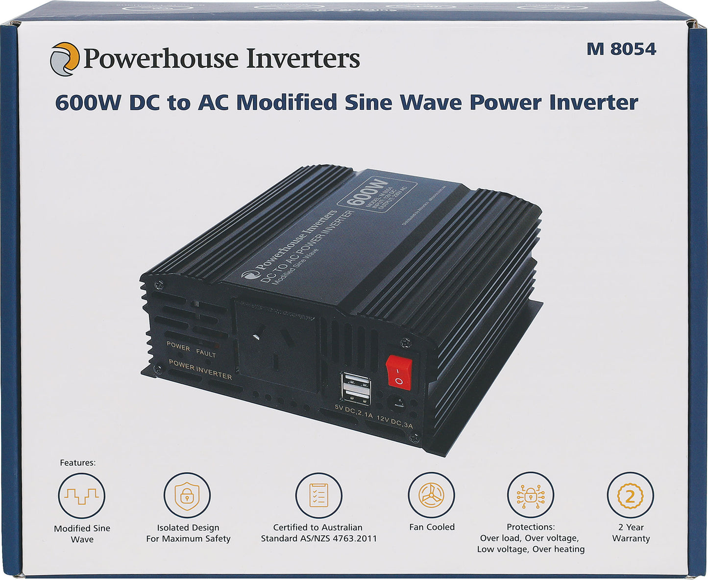 DC-AC Power Inverter 00W 12V DC To AC Modified Sine Wave Power Inverter M8054