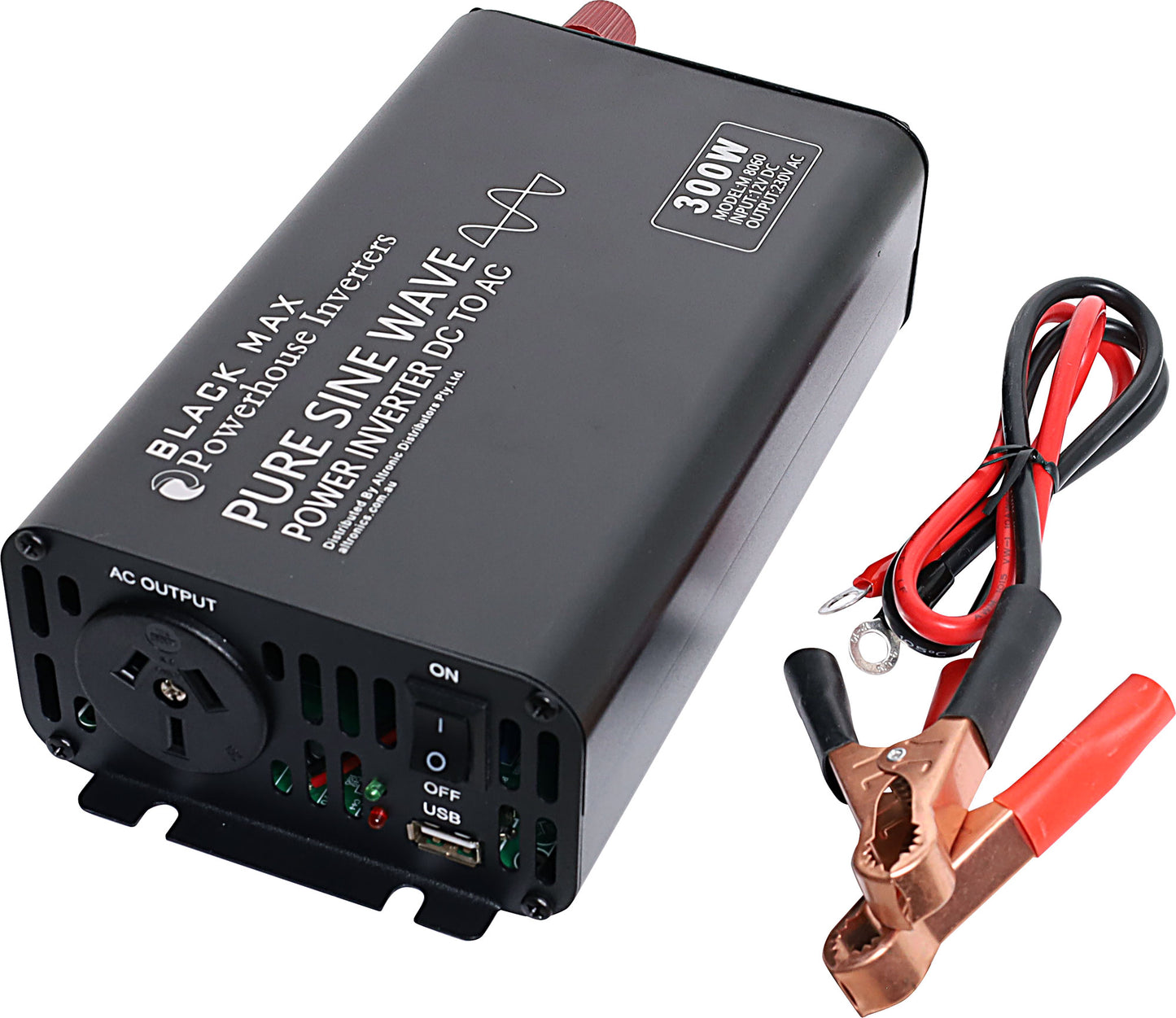DC-AC Power Inverter 300W 12V DC To AC Pure Sine Wave Power Inverter M8060