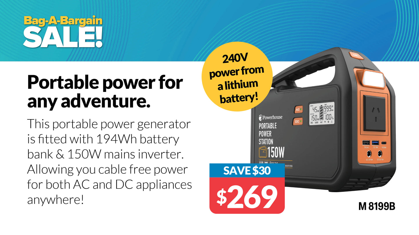 DC-AC Power Inverters Portable Solar Power Generator 150W M8199B