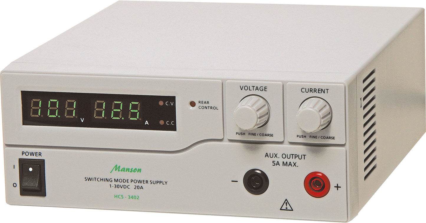 Bench Power Supply 1-30V 20A Regulated Lab Power Supply M8213