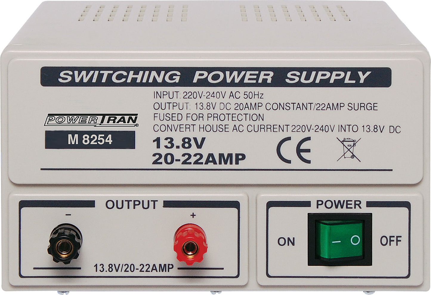 Benchtop Power Supply Fixed 13.8V 20A Benchtop Regulated Power Supply M8254