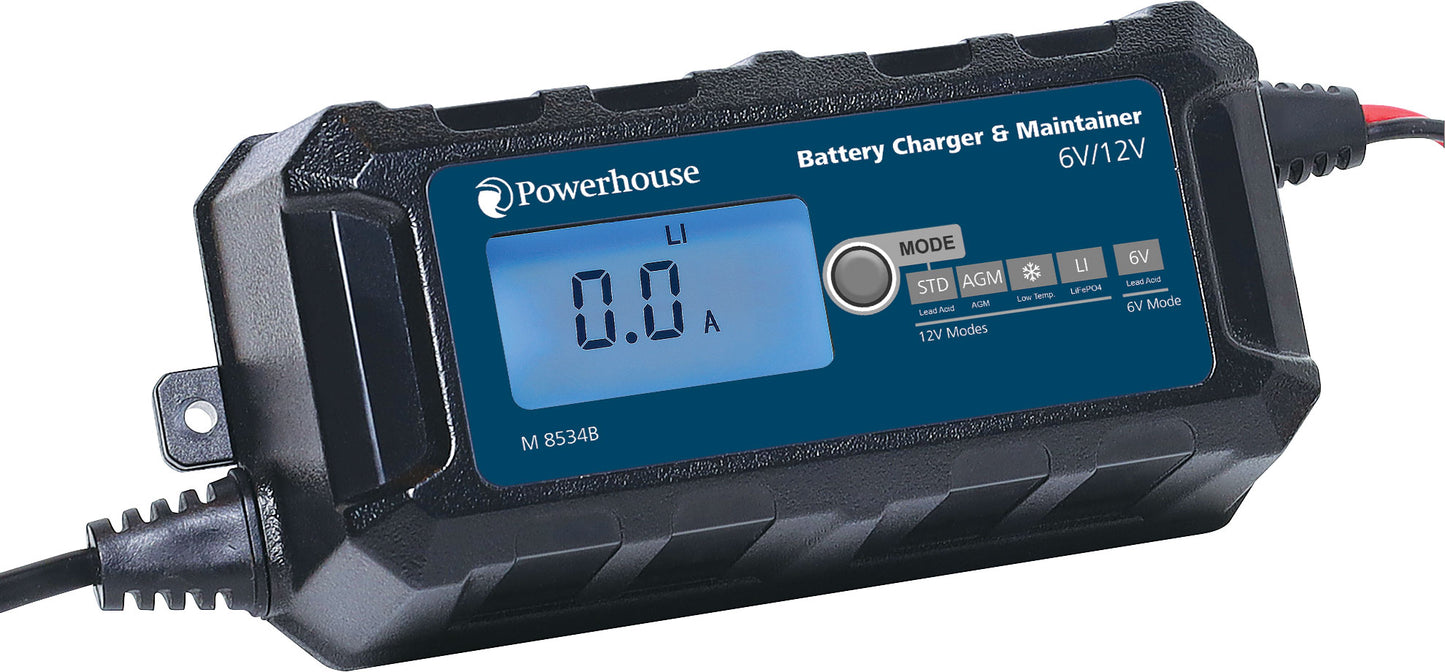 Battery Charger 6V/12V 6A / 14.4V 4.5A Automotive M8534B