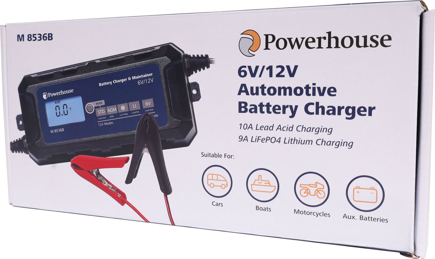 Battery Charger Automotive 12V 10A / 14.4V 9A M8536B